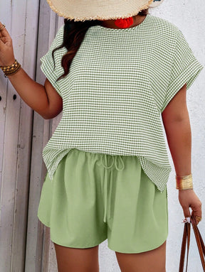 Conjunto Feminino Casual em Tecido Texturizado