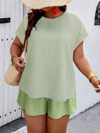 Conjunto Feminino Casual em Tecido Texturizado