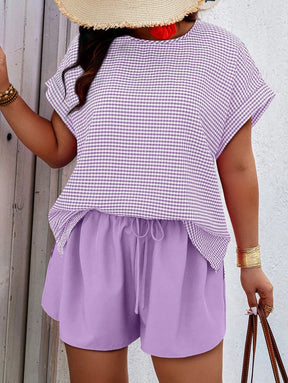 Conjunto Feminino Casual em Tecido Texturizado