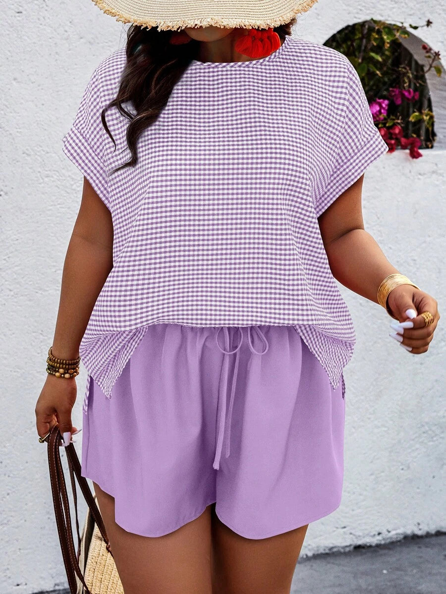 Conjunto Feminino Casual em Tecido Texturizado