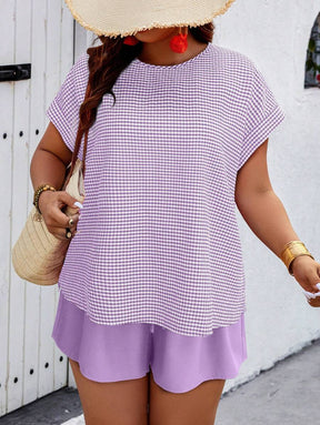 Conjunto Feminino Casual em Tecido Texturizado