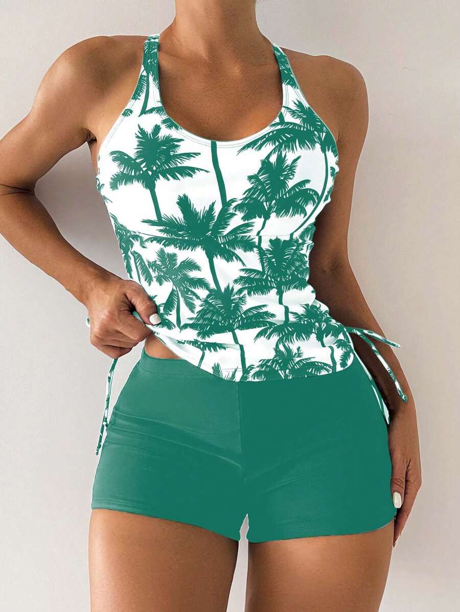 Tankini Black Palms