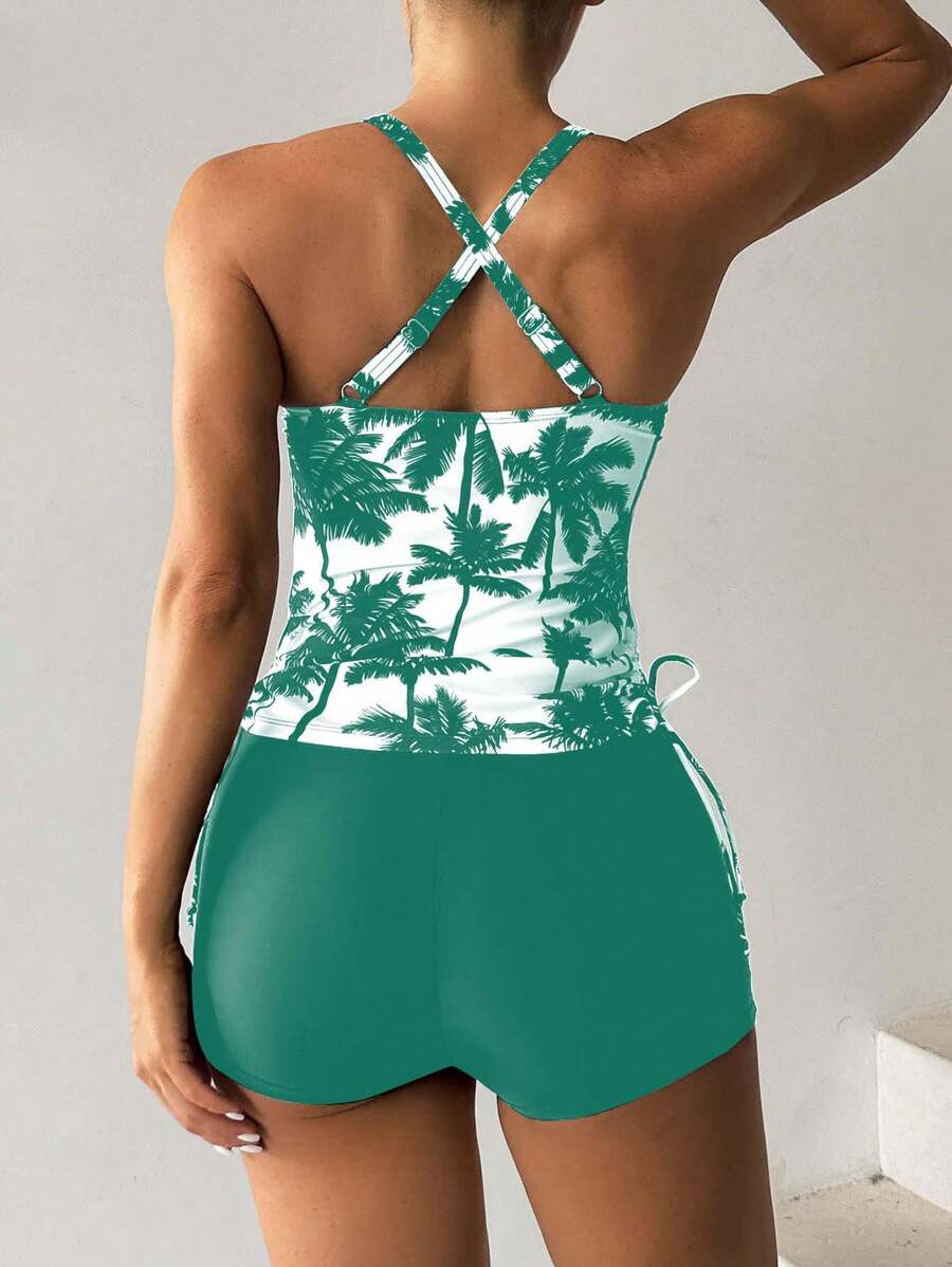 Tankini Black Palms