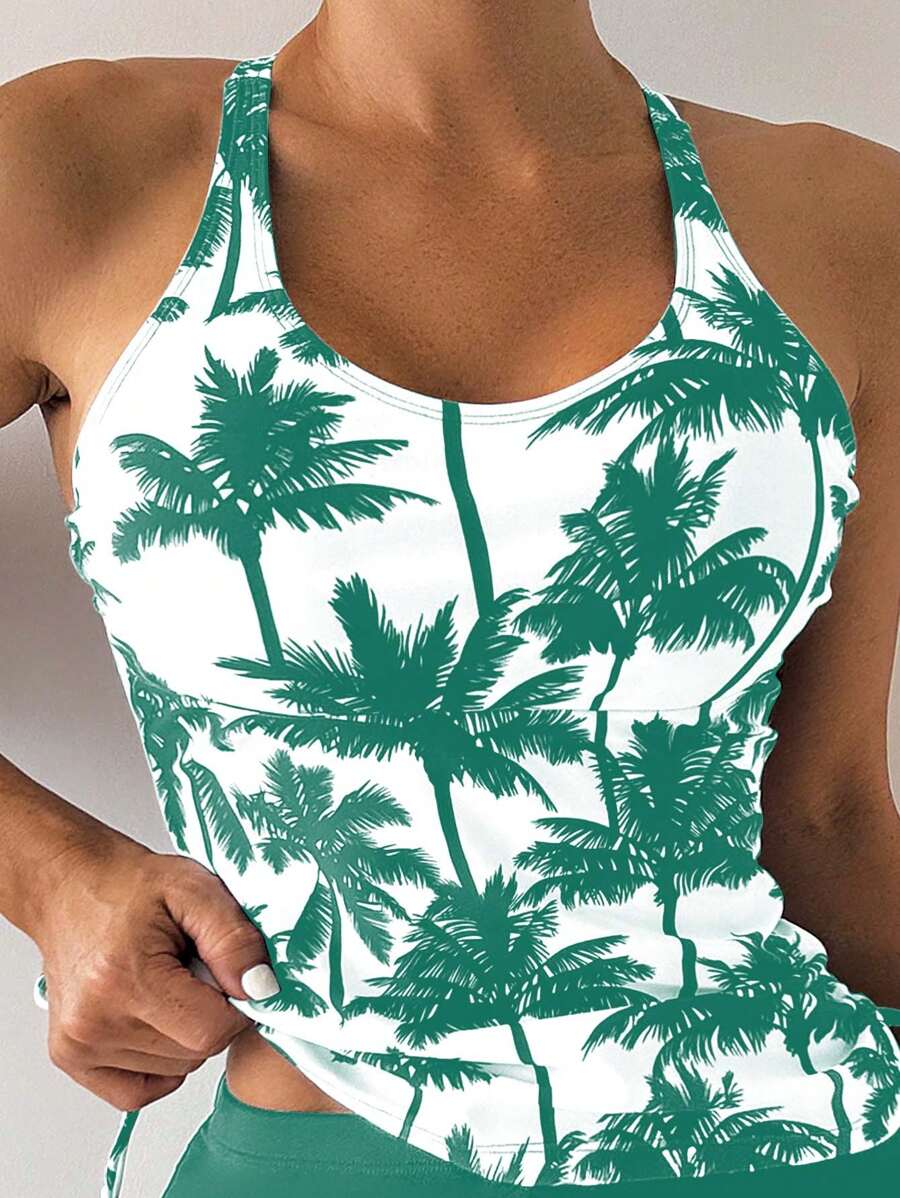 Tankini Black Palms