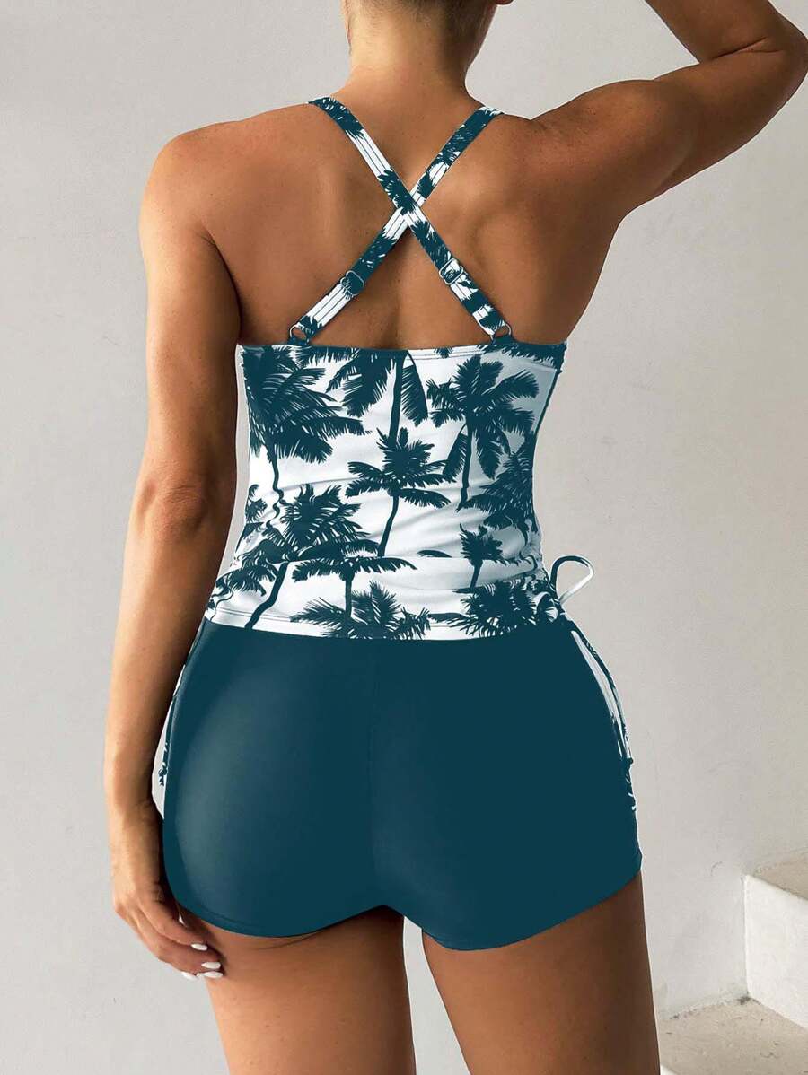 Tankini Black Palms