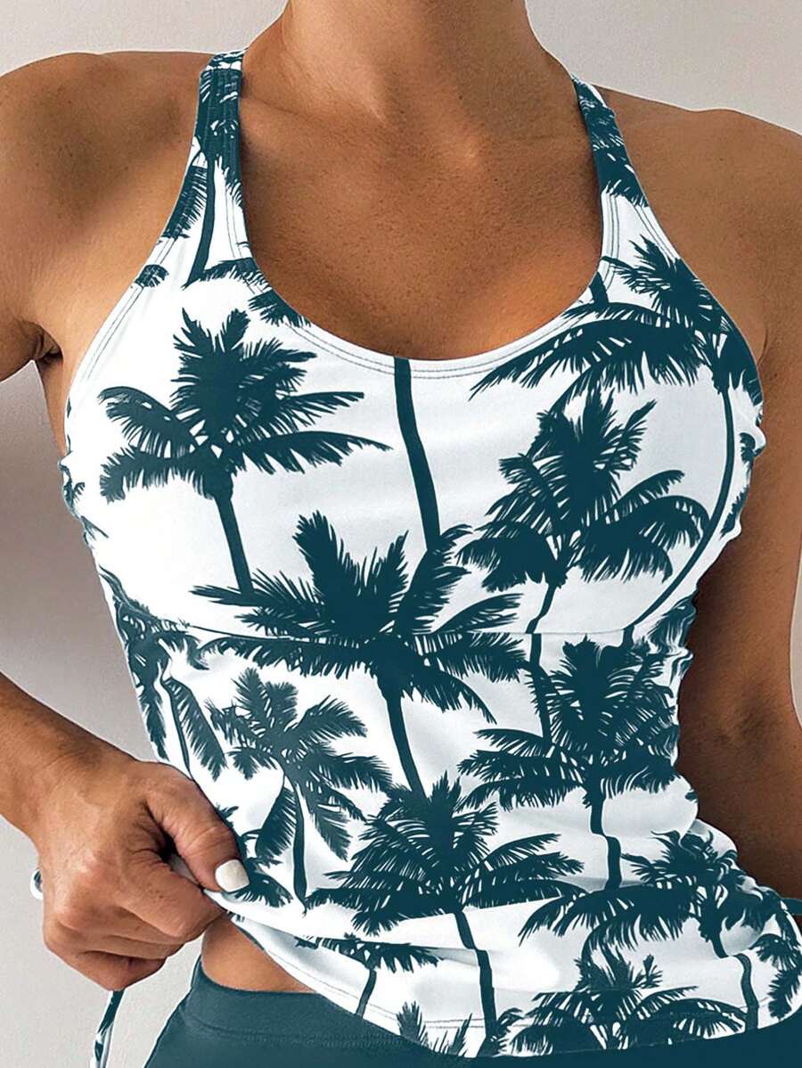 Tankini Black Palms
