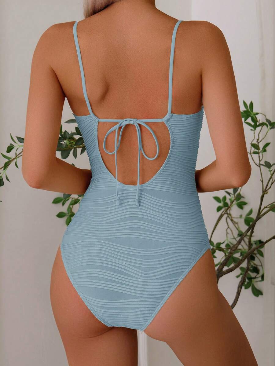 Maiô Estruturado com Bojo e Textura Plissada