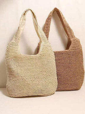 Bolsa de Ombro em Palha Sintética