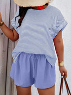 Conjunto Feminino Casual em Tecido Texturizado