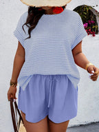 Conjunto Feminino Casual em Tecido Texturizado