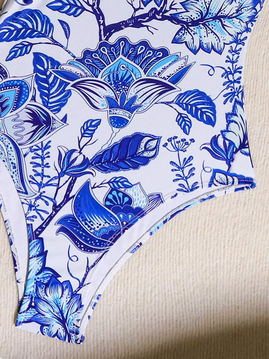 Maiô Boho Chic Decote Assimétrico