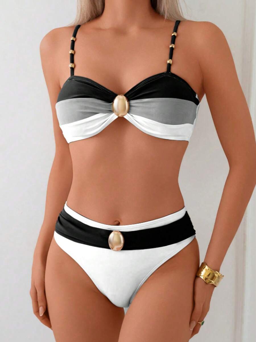 Biquíni Luxo Pérola Dourada