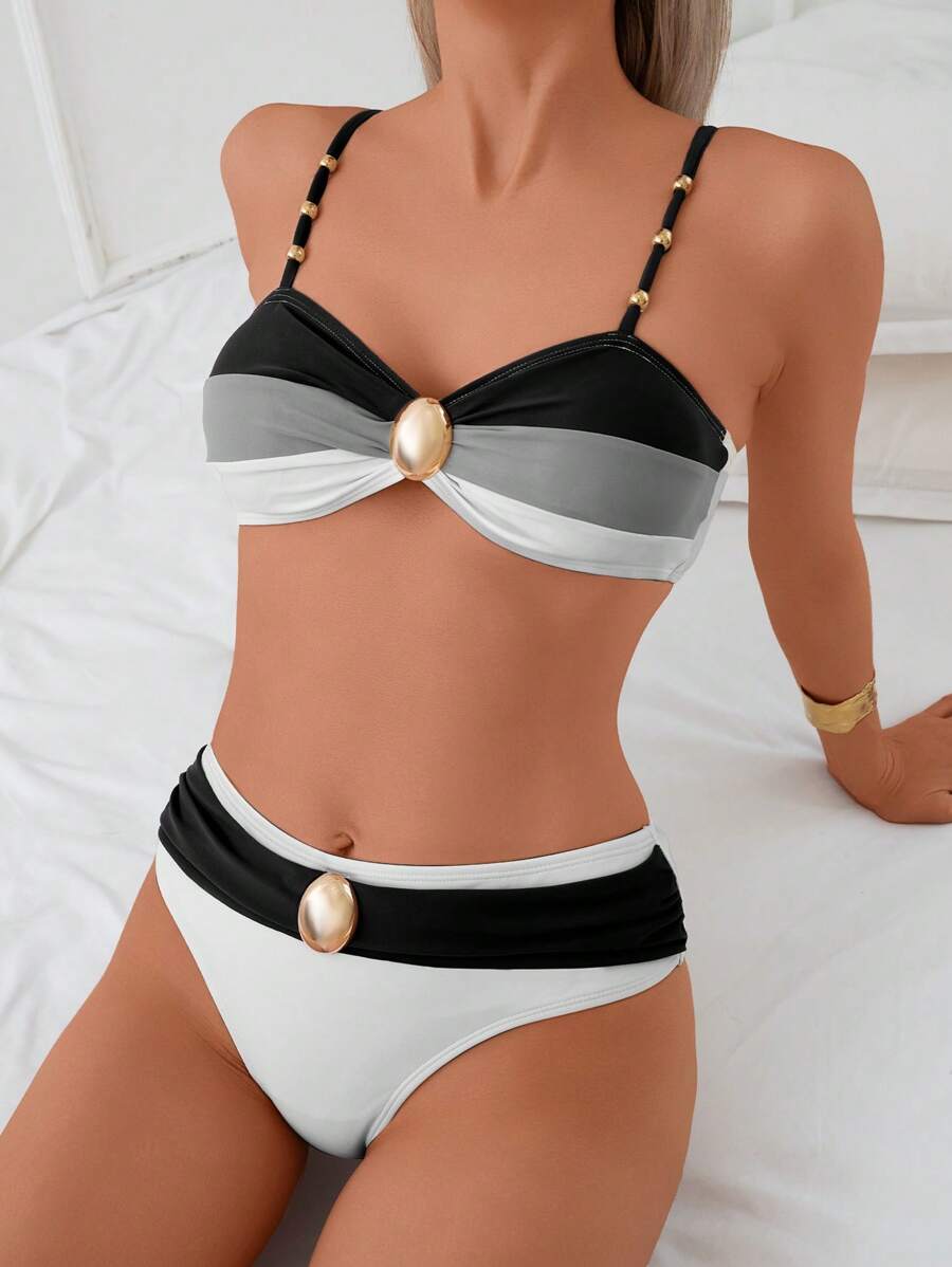 Biquíni Luxo Pérola Dourada