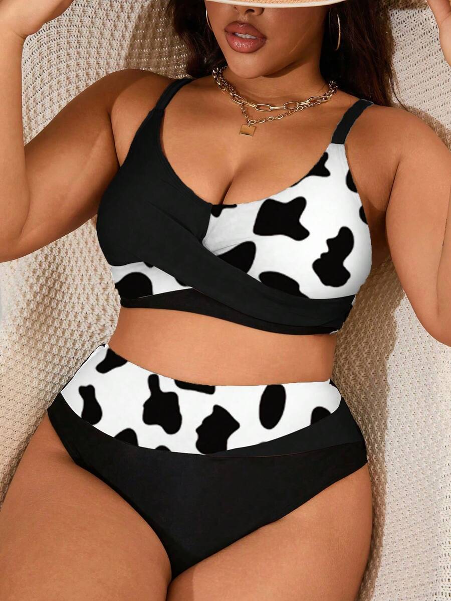 Biquíni Plus Size Color Block Elegance