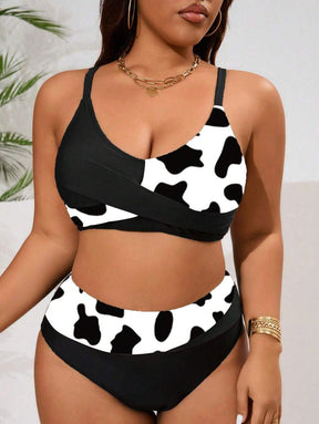 Biquíni Plus Size Color Block Elegance