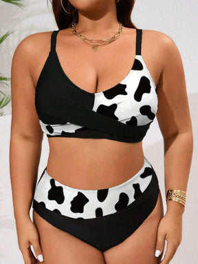 Biquíni Plus Size Color Block Elegance