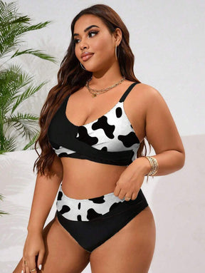 Biquíni Plus Size Color Block Elegance