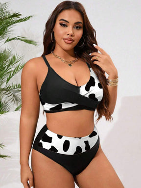 Biquíni Plus Size Color Block Elegance