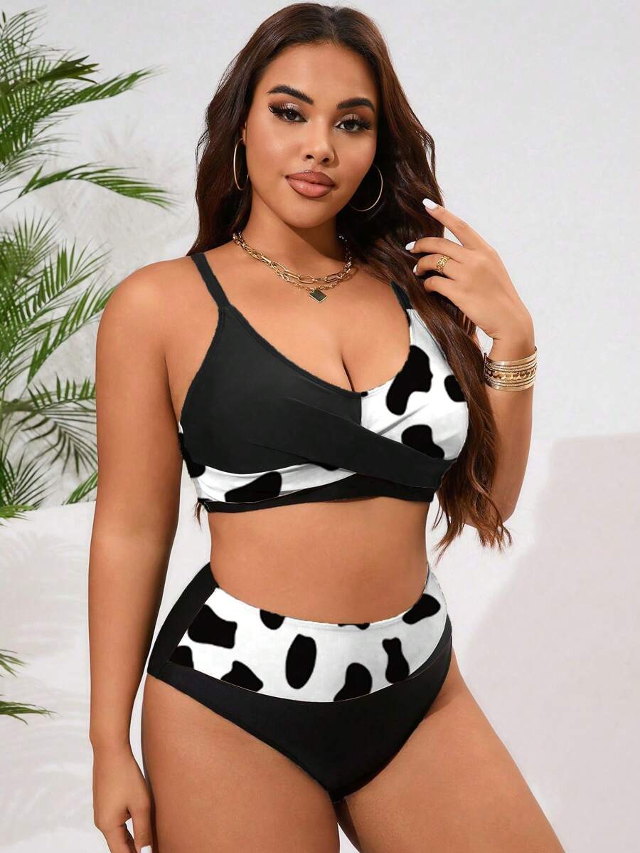Biquíni Plus Size Color Block Elegance