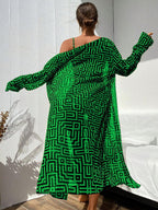 Conjunto Praia Geometric Chic 3 Peças
