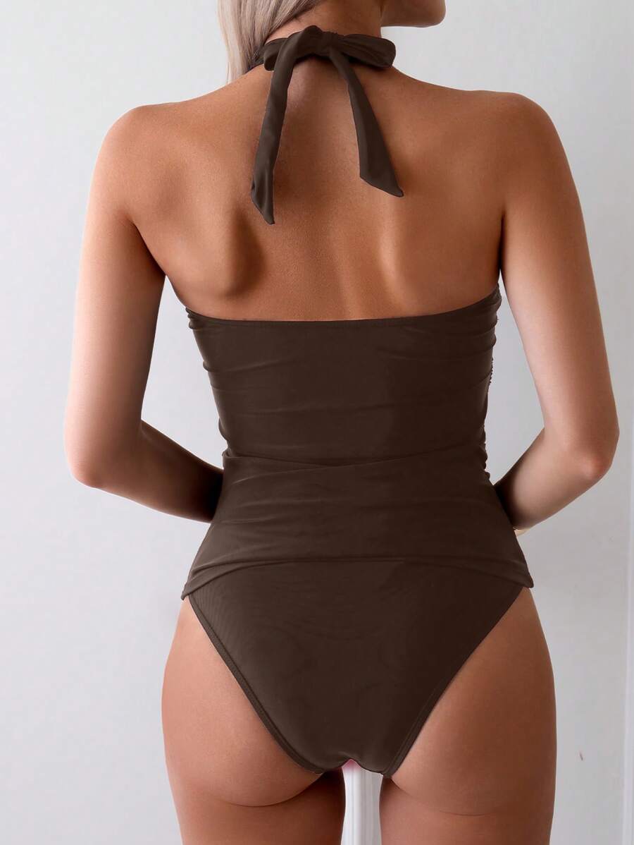 Biquíni Tankini Nó Frontal