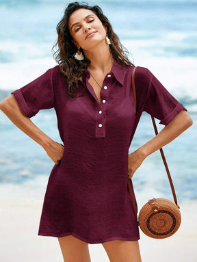 Saída de Praia Camisa em Linho