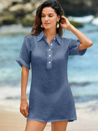 Saída de Praia Camisa em Linho