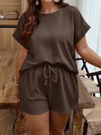 Conjunto Feminino Casual em Tecido Texturizado