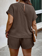 Conjunto Feminino Casual em Tecido Texturizado