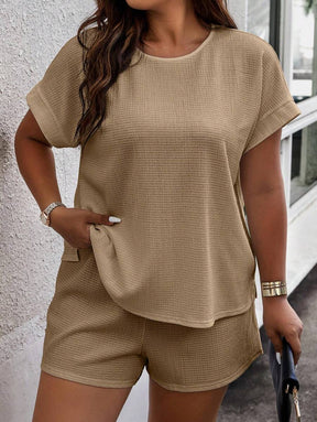 Conjunto Feminino Casual em Tecido Texturizado