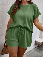 Conjunto Feminino Casual em Tecido Texturizado
