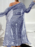 Conjunto Praia Geometric Chic 3 Peças