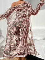 Conjunto Praia Geometric Chic 3 Peças