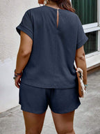 Conjunto Feminino Casual em Tecido Texturizado