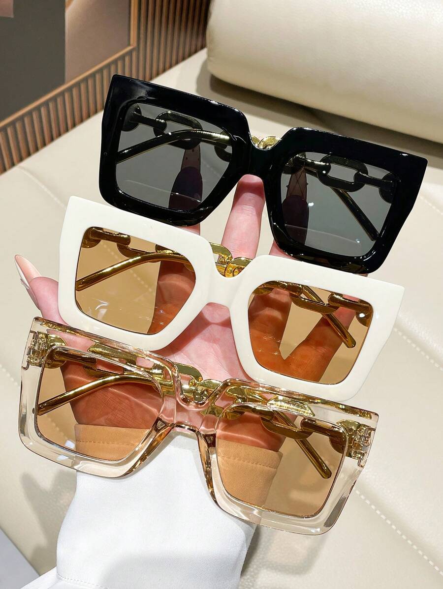 Óculos de Sol Quadrado Luxo – PAGUE 1 LEVE 3