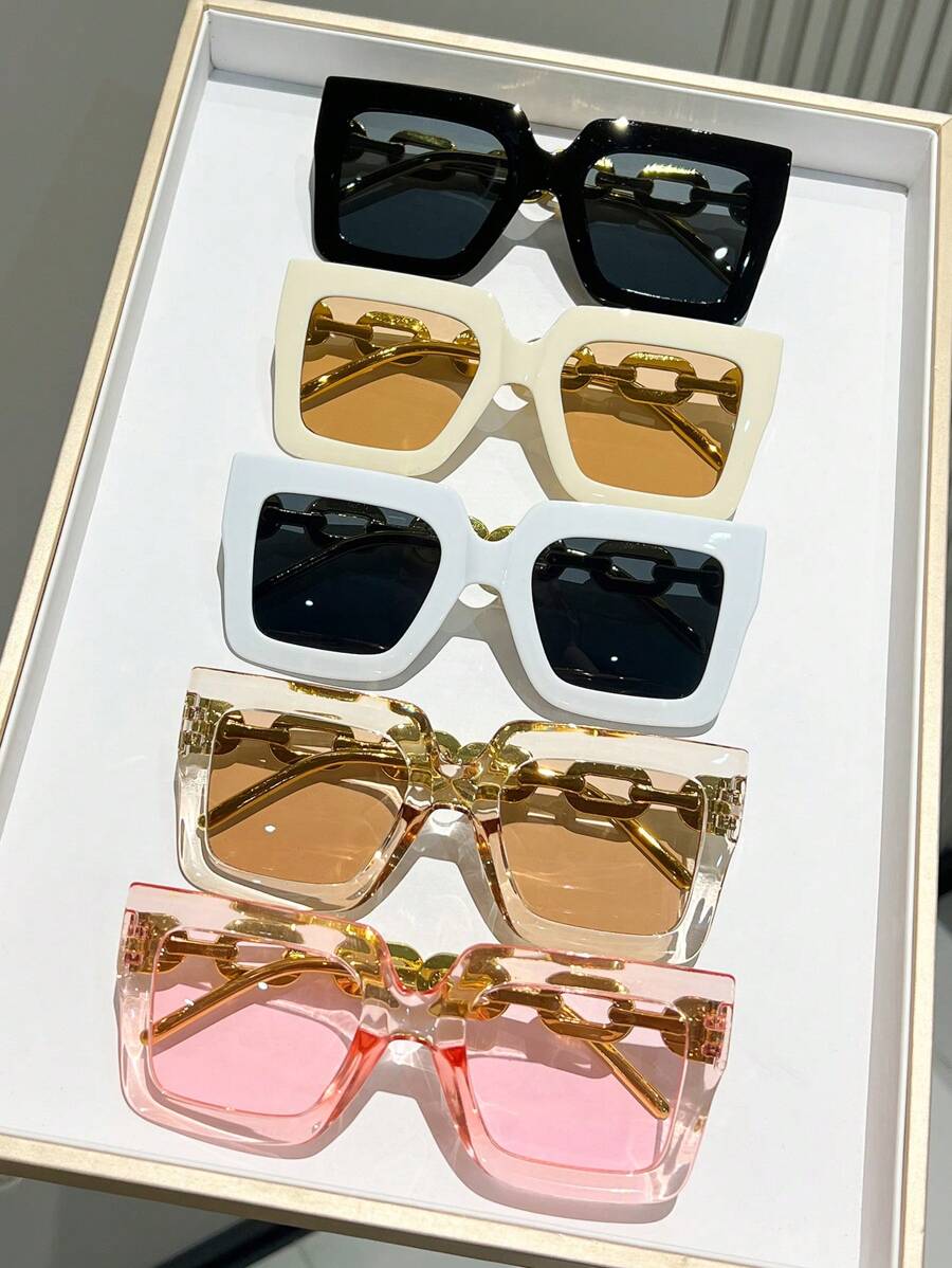Óculos de Sol Quadrado Luxo – PAGUE 1 LEVE 3