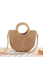 Bolsa de Mão e Transversal em Palha
