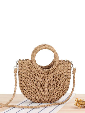 Bolsa de Mão e Transversal em Palha