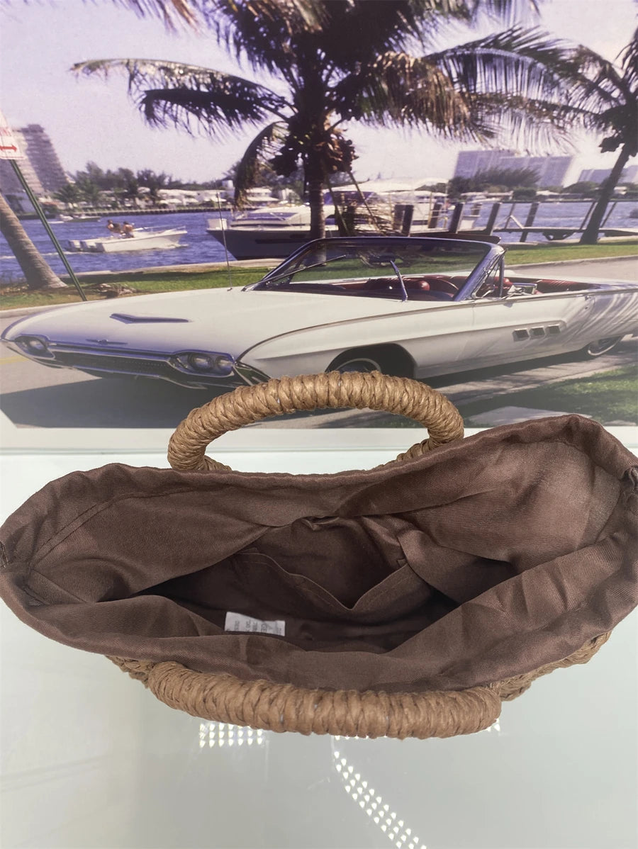 Bolsa de Mão e Transversal em Palha