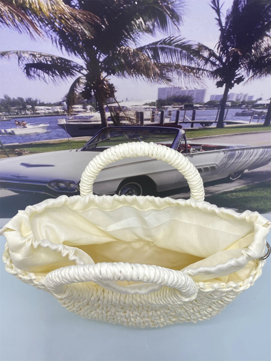 Bolsa de Mão e Transversal em Palha