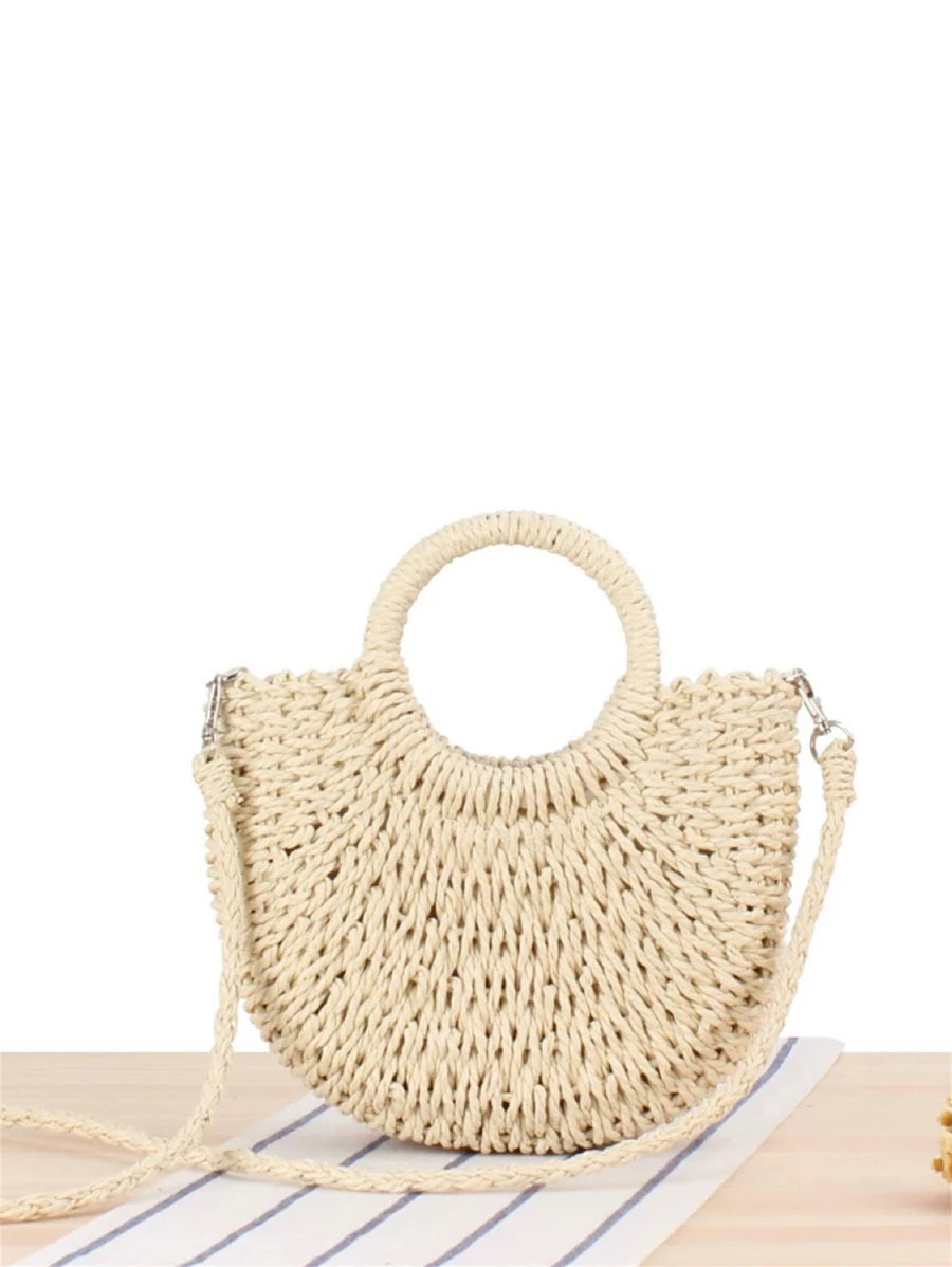 Bolsa de Mão e Transversal em Palha